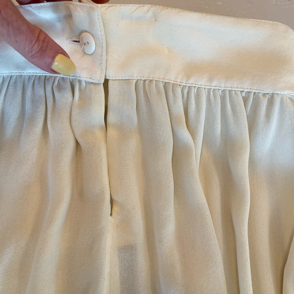 Organza Skirt,  Ecru (off white), size small - Picture 4 of 8